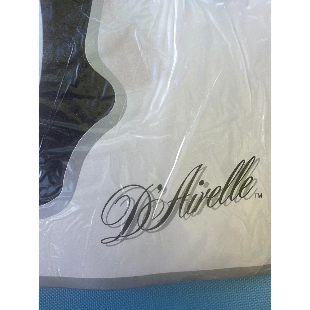 D'Airelle Black Sheer Pantyhose Vintage Hosiery Stockings 5'6